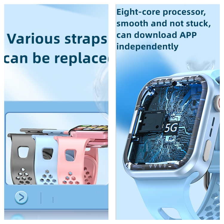 2024 android smart watch gps wifi 4g smart watch phone smart watches for kids Flip